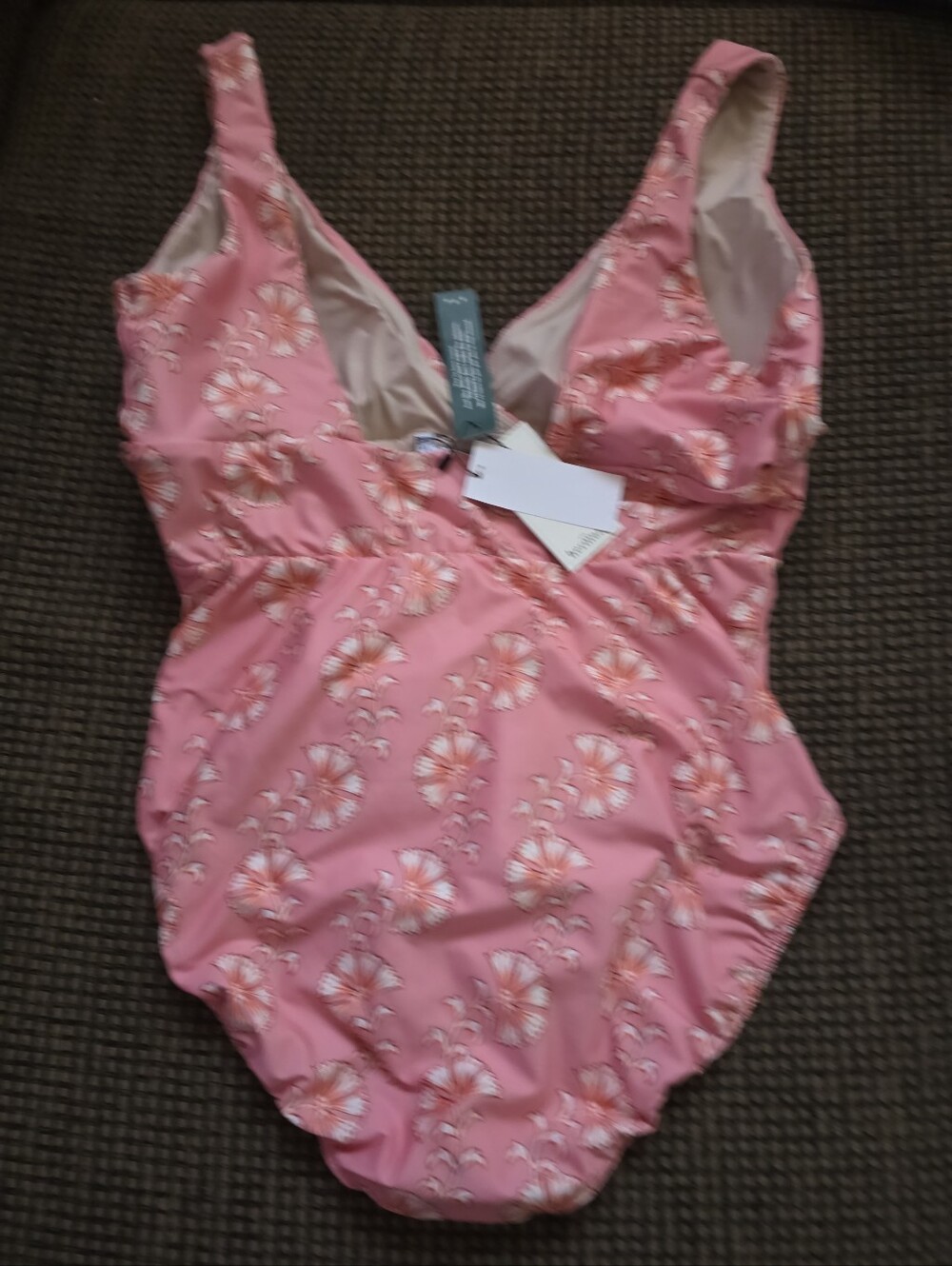 Hermoza Women's Onepiece Fiori Dipinti Noni Swimsuit Size 12 - Picture 2 of 3